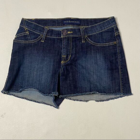 Rock & Republic | Hulla Denim Raw Hem Shorts - Picture 1 of 5